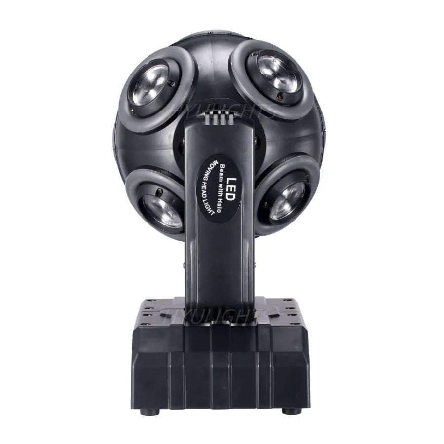LED Moving Head 8x15W RGBW 4in1 With Halo RGB 3in1Football Light 360 ° Infinite Rotation Beam Strobe Dj Bar DMX 512 Stage Effect